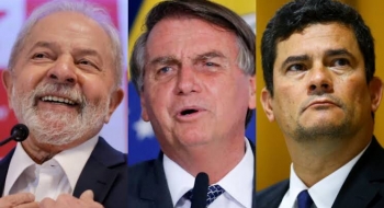 Pesquisa Quaest/Genial: Lula tem 45%, Bolsonaro, 23% e Moro, 9%